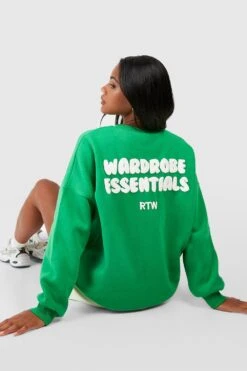 Sweatshirt Mit Wardrobe Essentials Print