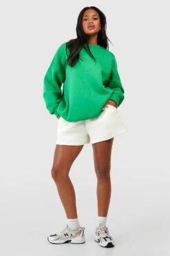 Sweatshirt Mit Wardrobe Essentials Print -Deutschland Mode Pfiff Verkaufs-Shop gzz11499 green xl 2