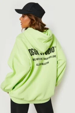 Oversize Hoodie Mit Design Studio Print