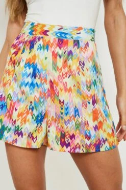Satin-Shorts Mit Batik Print -Deutschland Mode Pfiff Verkaufs-Shop gzz12267 multi xl 3