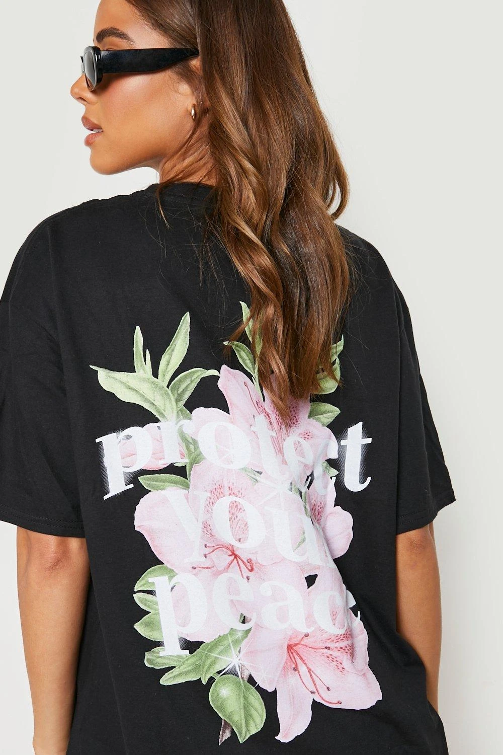 Oversize T-Shirt Mit Protect Your Peace Print 4 Oversize T-Shirt Mit Protect Your Peace Print – Bild 4