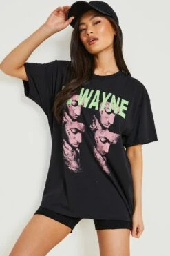 T-Shirt Mit Lizenziertem Lil Wayne Print