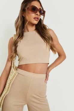 Zweiteiler Aus Racer-Oberteil Und Weiter Hose -Deutschland Mode Pfiff Verkaufs-Shop gzz13638 stone xl 3