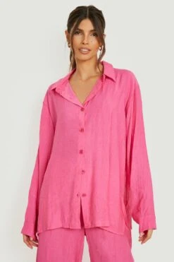Lockeres Hemd In Leinen 6 Lockeres Hemd In Leinen -Deutschland Mode Pfiff Verkaufs-Shop gzz14404 hot20pink xl 2