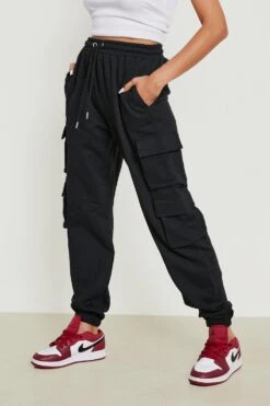 Oversize Jogginghose Mit Cargo-Taschen 7 Oversize Jogginghose Mit Cargo-Taschen -Deutschland Mode Pfiff Verkaufs-Shop gzz14432 black xl 3