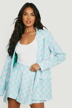 Weite Shorts Mit Gingham-Print