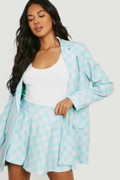 Weite Shorts Mit Gingham-Print -Deutschland Mode Pfiff Verkaufs-Shop gzz14464 mint xl 2