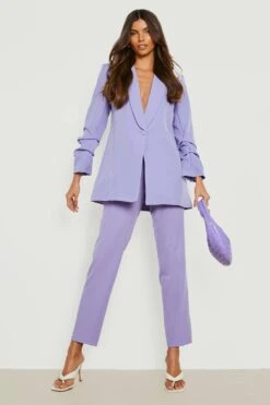 Knöchellange Hose Mit Naht Vorne -Deutschland Mode Pfiff Verkaufs-Shop gzz14472 lilac xl 2