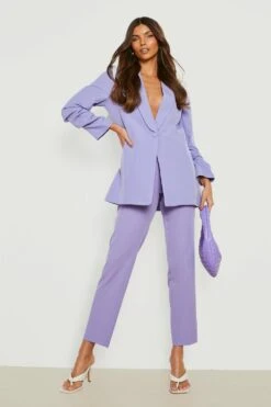 Knöchellange Hose Mit Naht Vorne -Deutschland Mode Pfiff Verkaufs-Shop gzz14472 lilac xl 3