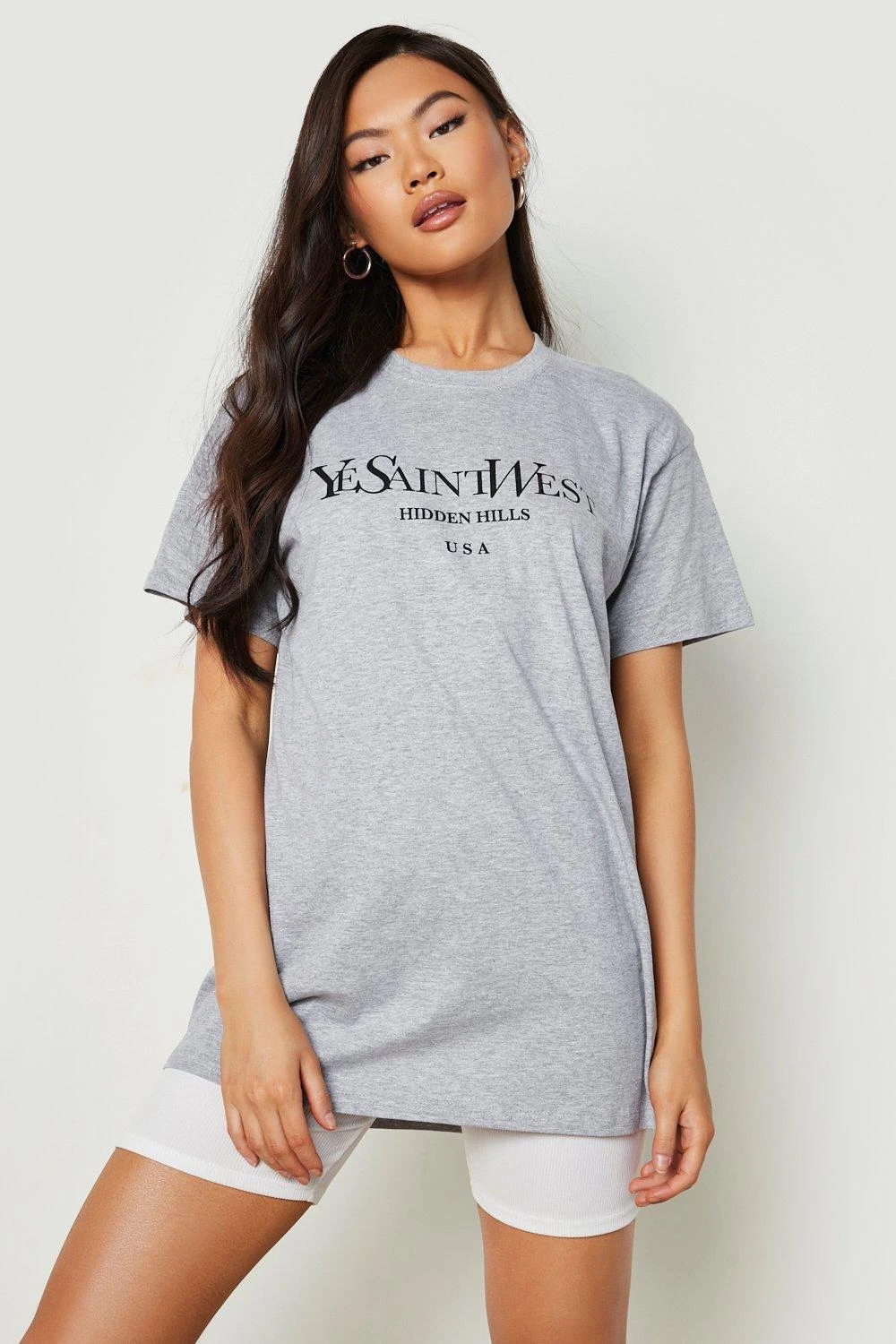 Oversize T-Shirt Mit Ye Saint West Print 1 Oversize T-Shirt Mit Ye Saint West Print