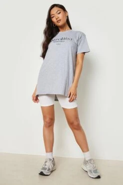 Oversize T-Shirt Mit Ye Saint West Print 6 Oversize T-Shirt Mit Ye Saint West Print -Deutschland Mode Pfiff Verkaufs-Shop gzz14603 grey xl 2