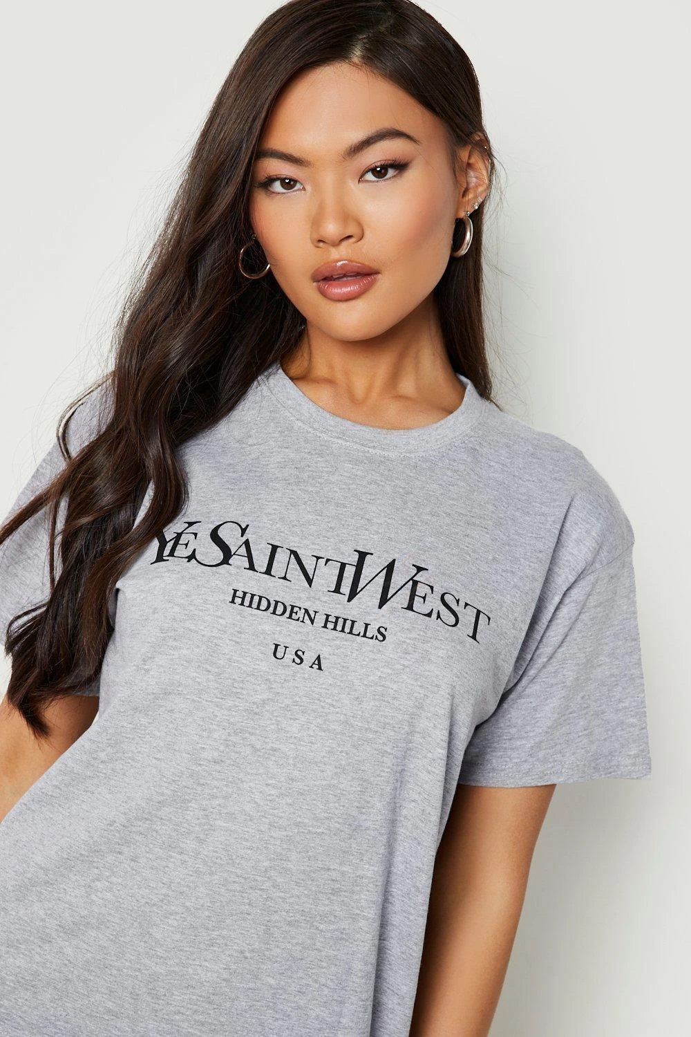 Oversize T-Shirt Mit Ye Saint West Print 4 Oversize T-Shirt Mit Ye Saint West Print – Bild 4