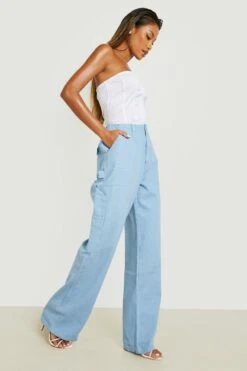 Premium Oversize Cargo-Hose Mit Weitem Bein  -Deutschland Mode Pfiff Verkaufs-Shop gzz16233 blue xl 2