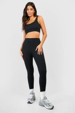 Nahtlose Geripptes Premium Leggings