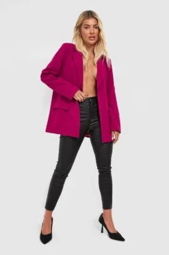 PU Beschichtete Butt Shaper Skinny Jeans Mit Mittelhohem Bund