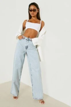 Lightwash Jeans Mit Geradem Bein Bis Zu Größe 52