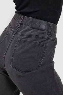 Zerrissene Mom-Jeans Mit Acid-Waschung Und Hohem Bund -Deutschland Mode Pfiff Verkaufs-Shop gzz17533 acid20wash20black xl 3