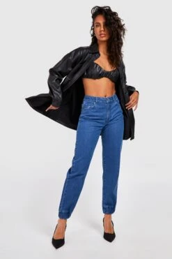 Jogger-Jeans Mit Mittelhohem Bund