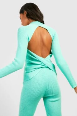 Geripptes Premium Contour-Wickeloberteil & Leggings 6 Geripptes Premium Contour-Wickeloberteil & Leggings -Deutschland Mode Pfiff Verkaufs-Shop gzz17785 mint xl 2