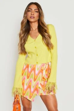 Geschnürte Skorts Mit Print