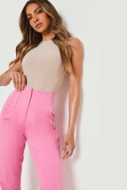 Slim-Fit Hose Mit Bundfalten -Deutschland Mode Pfiff Verkaufs-Shop gzz18978 bright20pink xl 3