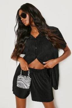 Plissee Shorts
