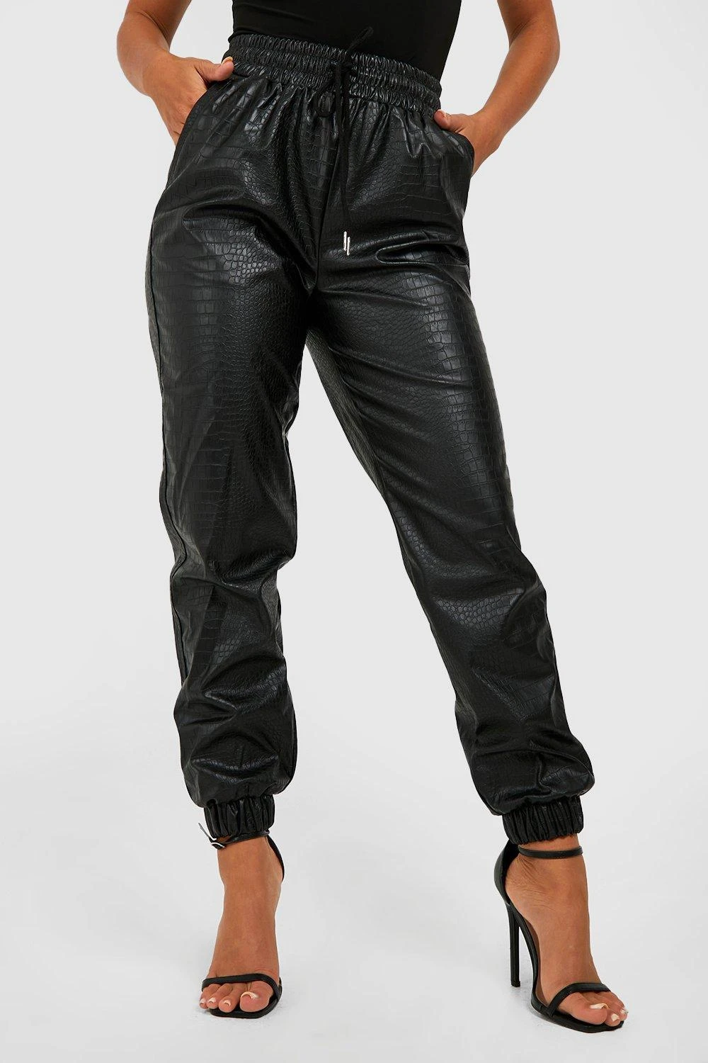 Kroko PU-Jogginghose 4 Kroko PU-Jogginghose – Bild 4