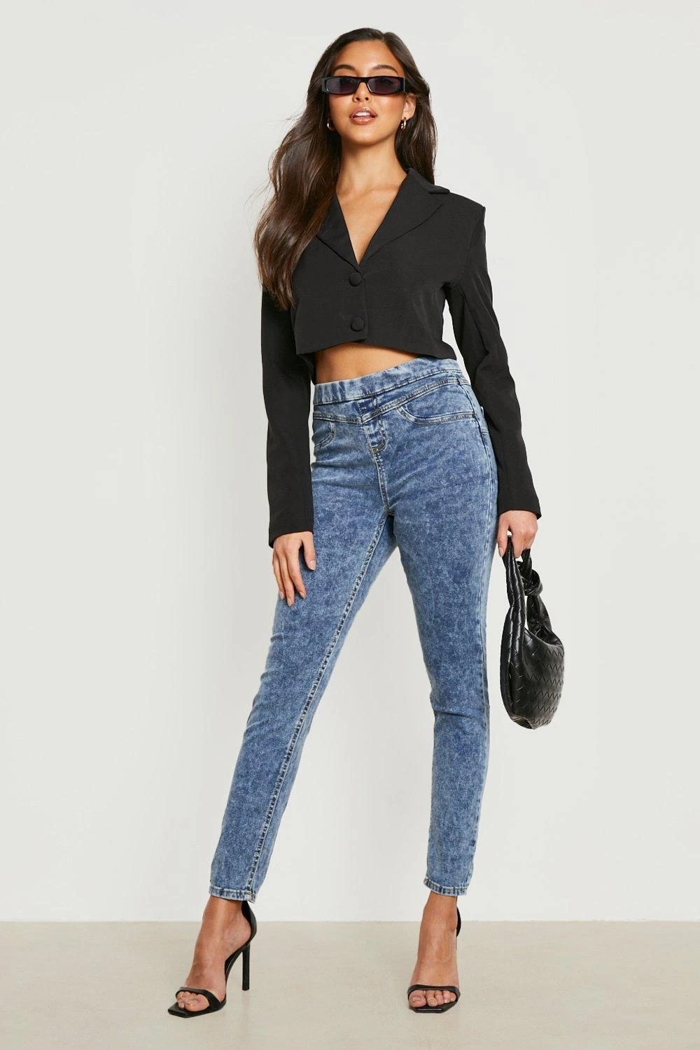 Sculpt Denim-Jeggings Mit Hohem Bund 1 Sculpt Denim-Jeggings Mit Hohem Bund