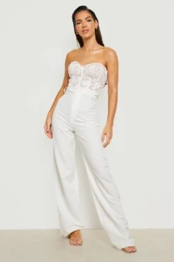 Trägerloses Korsett-Oberteil Aus Spitze -Deutschland Mode Pfiff Verkaufs-Shop gzz22775 white xl 2