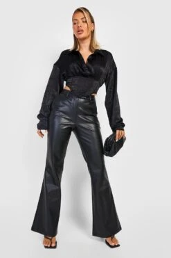 Schimmerndes Hemd-Korsettoberteil -Deutschland Mode Pfiff Verkaufs-Shop gzz23130 black xl 2