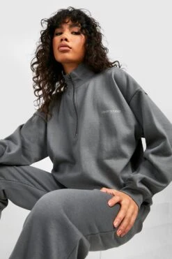 Dsgn Studio Sports Sweatshirt Mit Halbem Reißverschluss -Deutschland Mode Pfiff Verkaufs-Shop gzz23711 olive xl 3