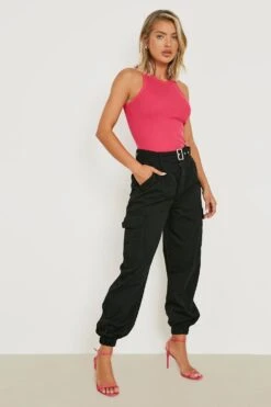 Cargo-Jogginghose Mit Gürtel 6 Cargo-Jogginghose Mit Gürtel -Deutschland Mode Pfiff Verkaufs-Shop gzz23990 black xl 2