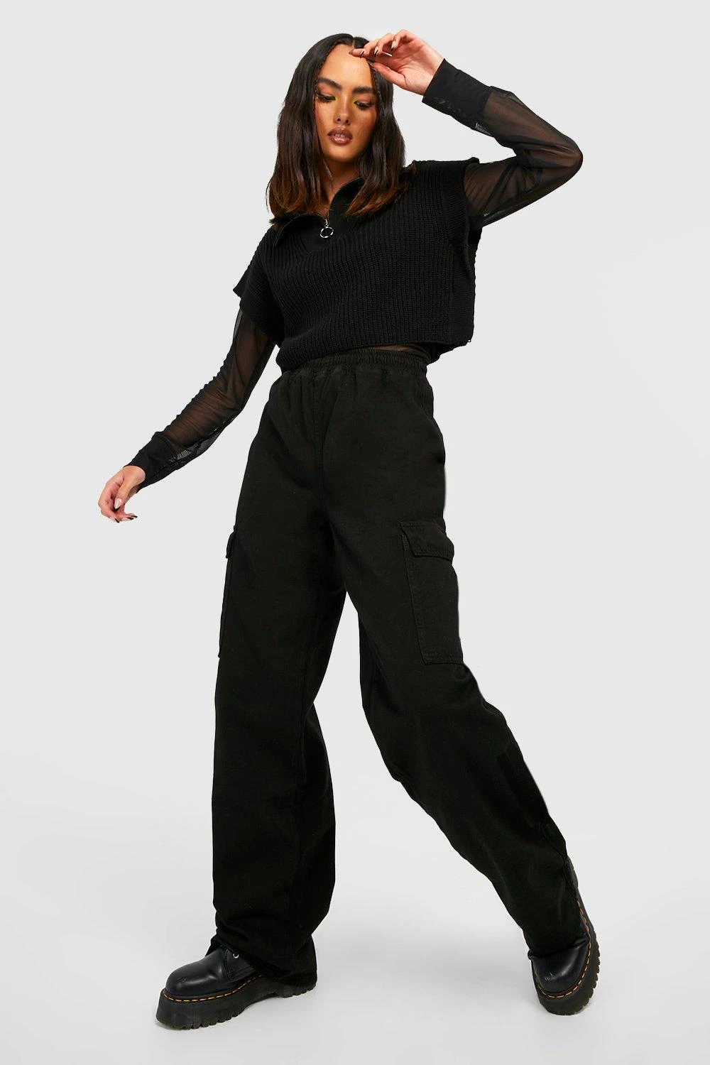 Gerade Hose Mit Cargo-Taschen 1 Gerade Hose Mit Cargo-Taschen