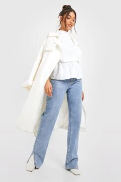 Strukturierte Bluse Mit Wasserfallausschnitt Und Weiten Ärmeln -Deutschland Mode Pfiff Verkaufs-Shop gzz24579 ivory xl 2