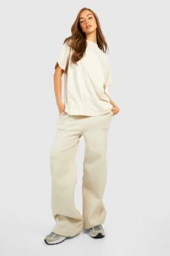 Premium Oversize Jogginghose Mit Geradem Bein 6 Premium Oversize Jogginghose Mit Geradem Bein -Deutschland Mode Pfiff Verkaufs-Shop gzz24658 stone xl 2