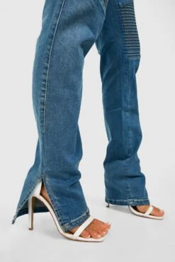 Slim-Fit Bikerjeans Mit Hohem Bund -Deutschland Mode Pfiff Verkaufs-Shop gzz24729 washed20blue xl 3