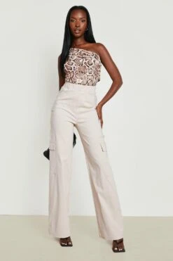 Bardot-Body Mit Schlagenprint 6 Bardot-Body Mit Schlagenprint -Deutschland Mode Pfiff Verkaufs-Shop gzz27017 brown xl 2