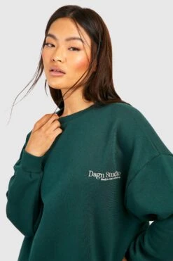 Besticktes Oversize Sweatshirt -Deutschland Mode Pfiff Verkaufs-Shop gzz27740 green xl 3