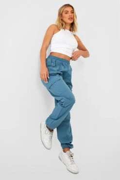 Oversize Nylon Cargo-Jogginghose -Deutschland Mode Pfiff Verkaufs-Shop gzz27763 petrol xl 2