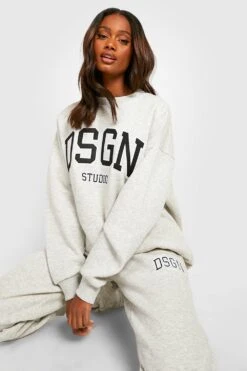 Oversize Jogginghose Mit Applikation -Deutschland Mode Pfiff Verkaufs-Shop gzz27777 ash20grey xl 2