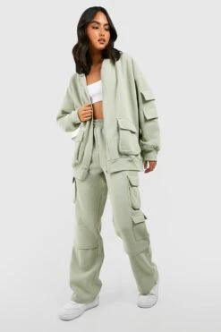 Hoodie Mit Cargo-Tasche Und Reißverschluss -Deutschland Mode Pfiff Verkaufs-Shop gzz27783 sage xl 2