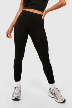 Nahtlose Gerippte Leggings -Deutschland Mode Pfiff Verkaufs-Shop gzz27835 black xl 3