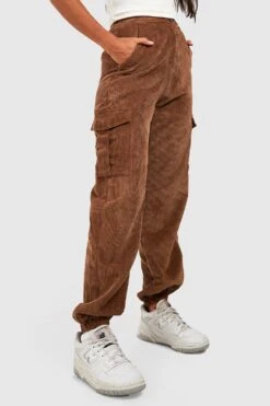 Cord Cargo-Jogginghose -Deutschland Mode Pfiff Verkaufs-Shop gzz28146 tan xl 3