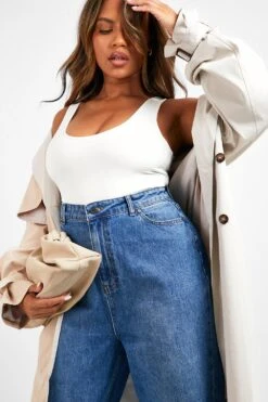 Plus Bum-Shaper Jeans Mit Weitem Bein -Deutschland Mode Pfiff Verkaufs-Shop gzz29301 indigo xl 3