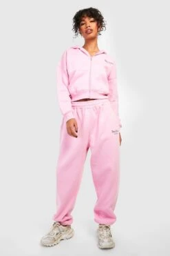Oversize Jogginghose Mit Reflektierendem Print -Deutschland Mode Pfiff Verkaufs-Shop gzz29610 pink xl 2