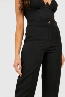 Schmale Hose Mit Hohem Bund -Deutschland Mode Pfiff Verkaufs-Shop gzz30863 black xl 3