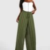 Chiffon Palazzo-Hose Mit Weitem Bein