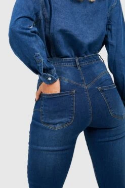 Super Skinny Jeans Mit Hohem Bund -Deutschland Mode Pfiff Verkaufs-Shop gzz33083 indigo xl 3