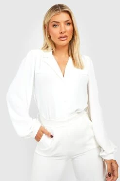 Hemd Mit Volumenärmeln