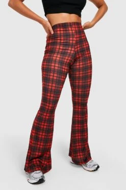 Tartan Schlaghose Mit Hohem Bund 7 Tartan Schlaghose Mit Hohem Bund -Deutschland Mode Pfiff Verkaufs-Shop gzz34386 red xl 3